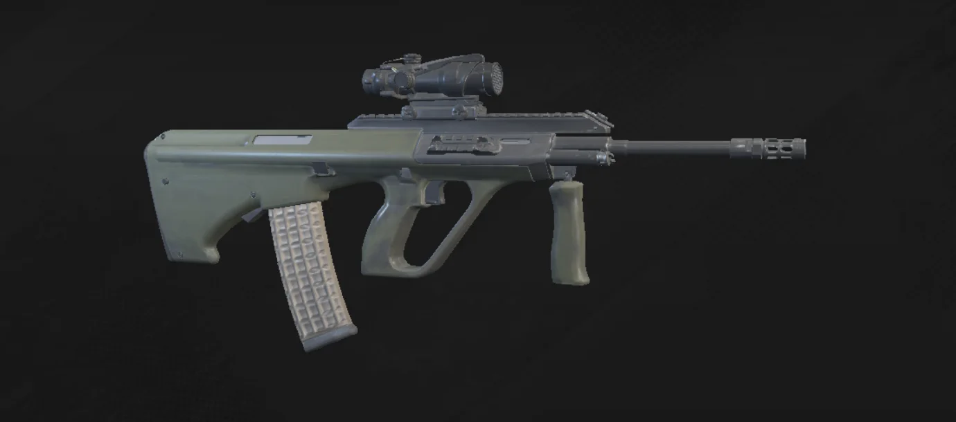 AUG default model in the official game’s 3D inspector