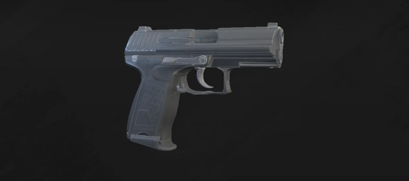 P2000 default model in the official game’s 3D inspector