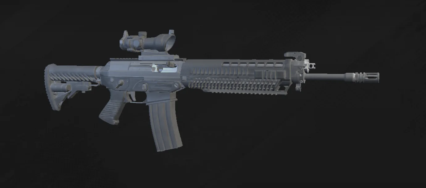 SG 553 default model in the official game’s 3D inspector
