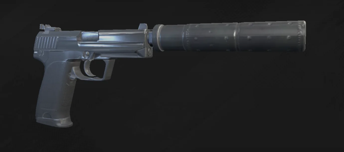 USP-S default model in the official game’s 3D inspector